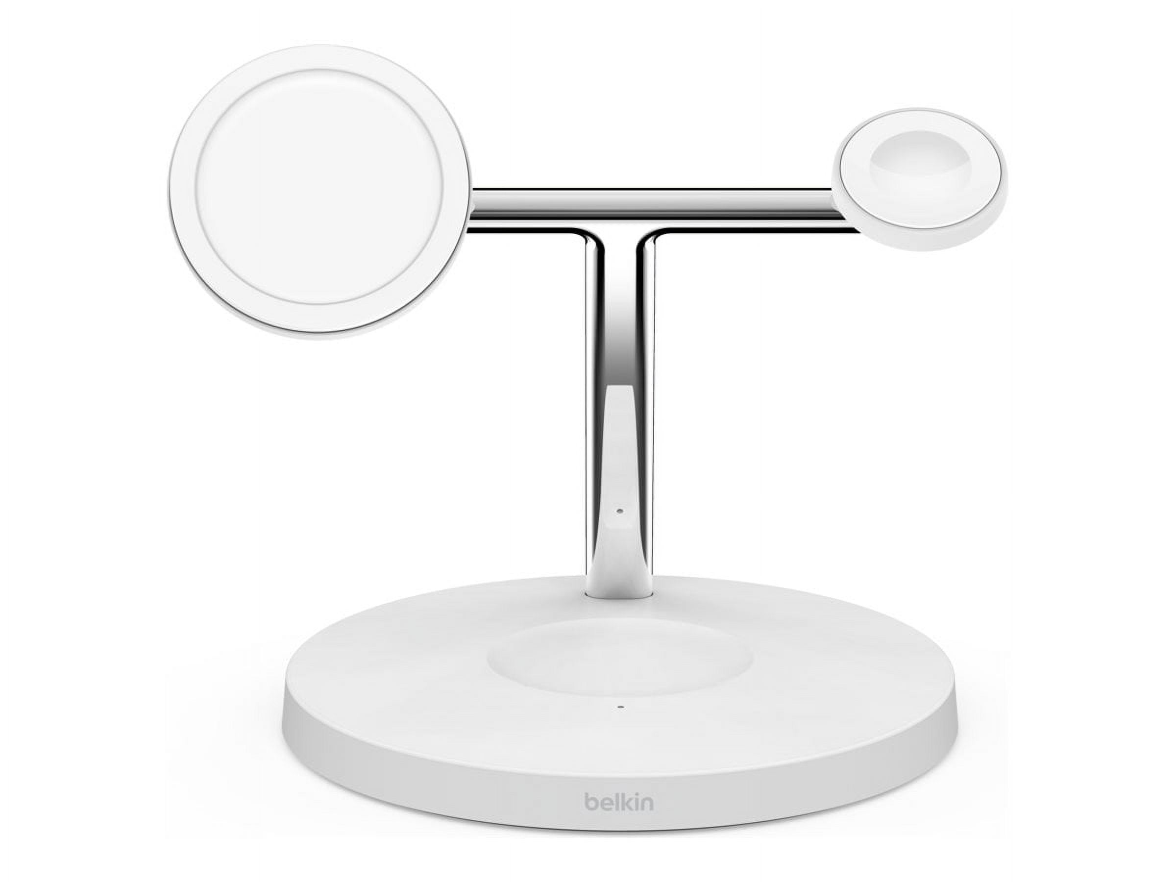 Belkin BOOST↑CHARGE PRO 3-in-1 Wireless Charging Stand with MagSafe - White  - Apple