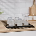 thumbnail image 6 of Retro Country Star Dish Drying Mat for Kitchen Counter, Brown Black Buffalo Plaid Baby Bottle Microfiber Drying Pad, Absorbent Coffee Cup Dishes Drainer Mats 16"x18", 6 of 6