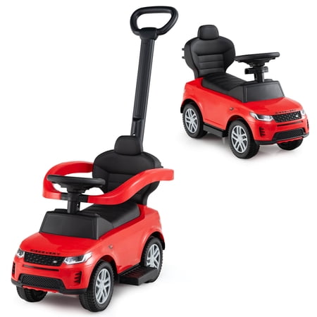 Infans Kids Ride on Push Car w/Horn & Start-up Sound Under-seat Storage Push Handle