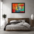 thumbnail image 3 of Stephen Chambers 32x25 Black Modern Wood Framed Wall Art Titled - Bitcoin 3, 3 of 6