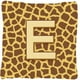 Carolines Treasures CJ1025-EPW1414 Coussin en Tissu Décoratif pour Girafe Initiale de 14 x 14 Po – image 1 sur 4