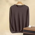 thumbnail image 4 of Men's Thermal Underwear Round Neck T-Shirt Double Woolen Base Layer Thin Comfortable Autumn Coat Wear Mens Casual Crew Neck Basic Tees, 4 of 4