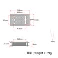 thumbnail image 2 of Pastilla de Doble Bobina Yuyangstore para Guitarra con Caja de 3 Cuerdas, 2 of 7