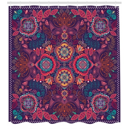 Paisley Shower Curtain Modern Classic Ethnic Asian Design With