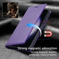 thumbnail image 3 of Decase for Samsung Galaxy A15 Wallet Case,High-quality PU Leather Magnetic Folio Flip Case with Card Slots Holder Stand Minimalist Ultra Slim Shockproof Phone Cover - Purple, 3 of 6