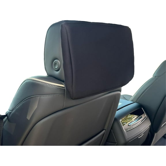Made in Neoprene Protective Padded Cover for Rear Seat Entertainment Screen Designed for Escalade 2015-2025 Black SS (ONE)