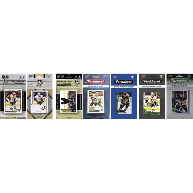C&I Collectables PENGUINS719TS NHL Pingouins de Pittsburgh 7 Cartes à Collectionner sous Licence Différentes