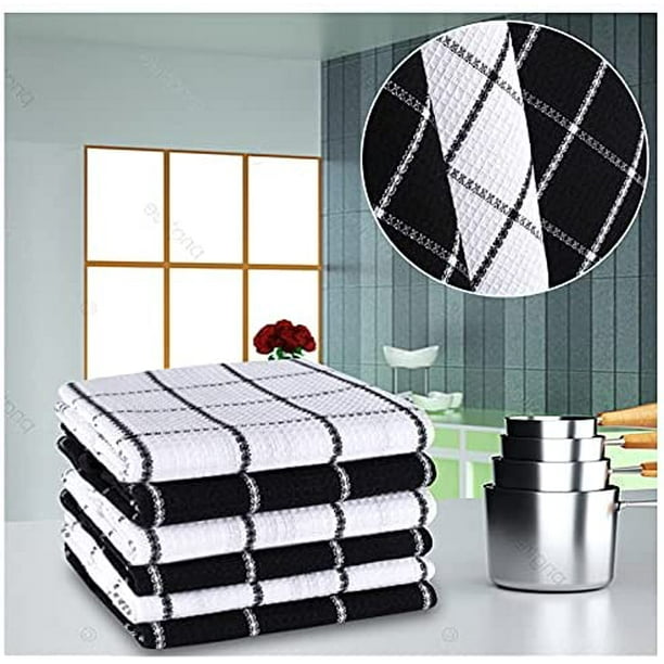 Fabstyles Broadway Waffle Cotton Kitchen Towels - 18x28 - On Sale