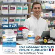 Granions Marine Collagen Pills Vanilla, Collagen + Hyaluronic Acid + Vitamin C, 180 Tablets