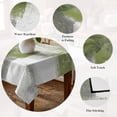 thumbnail image 5 of Sage Green Ombre Table Cloth Waterproof Tablecloths, Vintage Shabby Abstract Plaid Art Tablecloth Dining Table Cover for Kitchen Party Tabletop Outdoor, Rectangle Tablecloth 60x102 Inch, 5 of 9