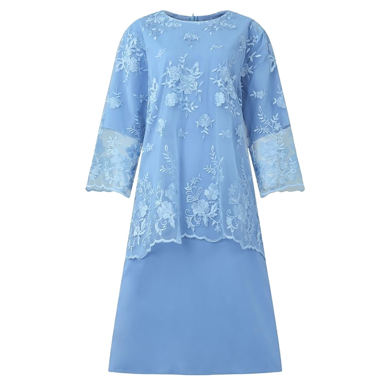 electric blue homecoming dress Regina Blue Lace Maxi Dress