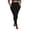 Black, variant on ManxiVoo Plus Size Thermal Fleece Lined High Waist Leggings with Convenient Pockets for Winter Workouts and Yoga Practice XXL Size Black