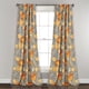 thumbnail image 1 of Paneles de cortina de ventana Half Moon Oscurecimiento amarillo gris 52x84 set, 1 of 2