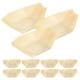 thumbnail image 3 of 50 unids Vajilla de madera Snack Contenedores Desechables Alimentos Recipientes Snack Bowl, 3 of 8
