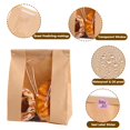 thumbnail image 4 of Moretoes 120 Pack Large Paper Bread Bags for Homemade Bread, 13.7x8.3x3.5 Inches, Sourdough Bread Bags with Tin Tie Tab and Clear Front Window, Inclu, 4 of 7