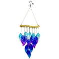 thumbnail image 2 of Wind Chime Outdoor, Handmade Fused Glass Wind Bells for Garden and Patio Decor, Durable Iron Hanging Ornament with Colorful Glass, Weather Resistant Windchime for Relaxation, 2 of 9