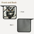 thumbnail image 2 of Disketp Whimsical Owl On Branch Pot Holders Kitchen Insulation Mats Heat Resistant Pot-Holder Oven Anti-Scald Pads for Cooking Baking, 7.1*7.1inch, 2 of 8