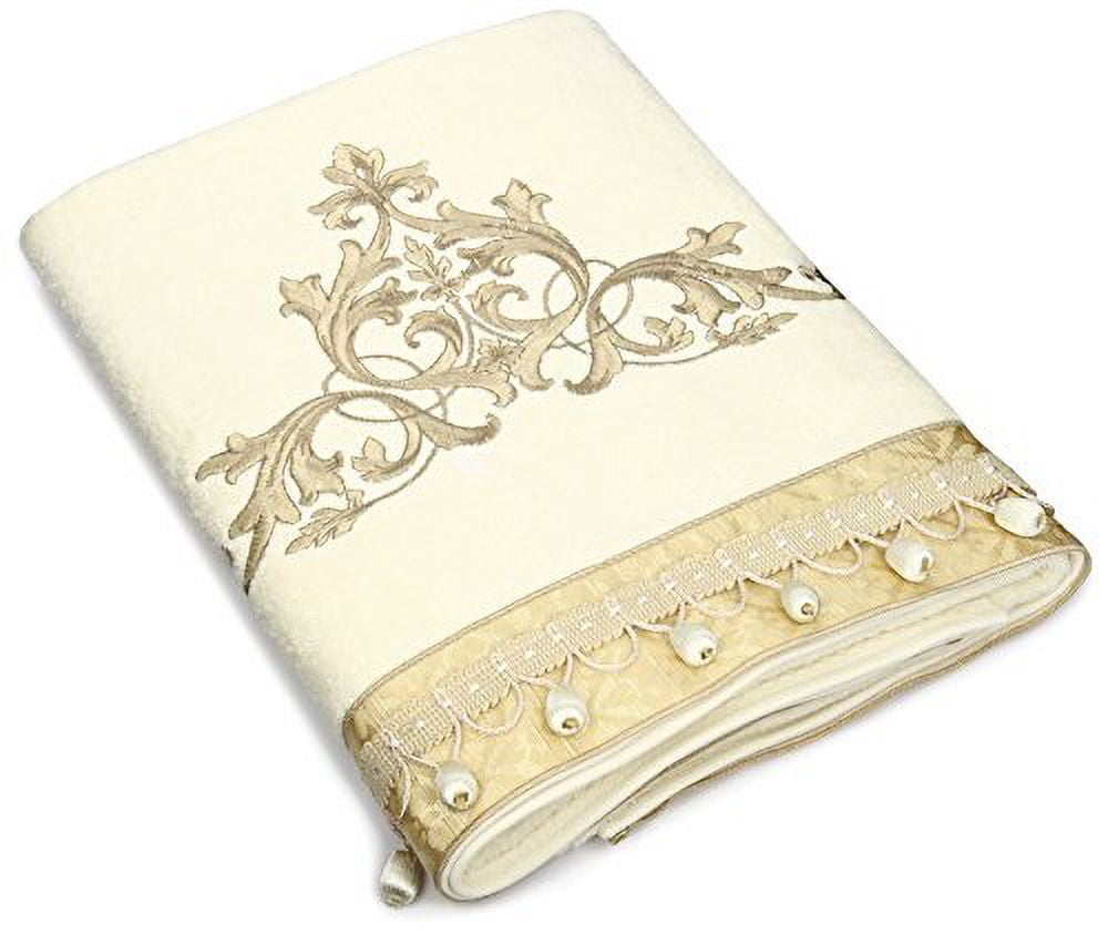 Monaco Embroidered Bath Towel - Ivory