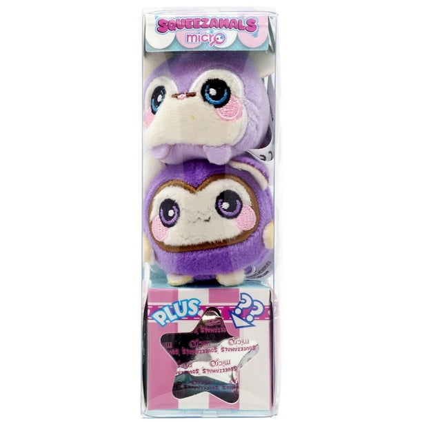 Squeezamals Series 3 Joey Fox, Misty Monkey & Mystery Micro Plush 3-Pack - Walmart.com - Walmart.com