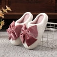 thumbnail image 2 of Domzle Fluffy Slippers For Womens Mens Warm Cozy Plush Fuzzy Memory Foam Slippers Slip-on House Slippers Indoor Outdoor Pink, 2 of 10