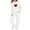 White, variant on Girls Kids Set Clothing Valentine's Day Sweatsuits Pant Set Long Sleeve Athletic Sweatshirts and Sweatpants with Pockets Size 2T-13, White