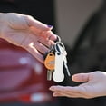 thumbnail image 4 of KALLORY 4Pcs Stainless Steel Shopping Cart Token Key Ring Compact Stylish Trolley Coin Holder, 4 of 8