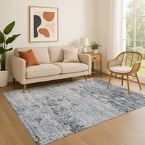 Addison Rugs Mayfield Premium Machine Washable Transitional Modern Sky Rectangle Rug, 10' x 14'