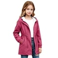 thumbnail image 4 of Stamzod Waterproof Rain Jacket Girls Fashion Lightweight Outdoor Raincoat with Pockets Clothes for Girls 10-12, 4 of 9
