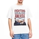 thumbnail image 4 of Camiseta de lucha por Estados Unidos de Trump, ropa para hombres y mujeres, 100 % algodón, moda para hombres, camisetas con memes sobre el asesinato de Donald Trump en 2024, 4 of 4