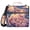 Cartoon Sheep Lie on Cloud, variant on 3 Ring Zipper Binder with Shoulder Strap Waterproof Trapper Keeper 2 Inch D-Ring 500 Sheets Capacity Star Constellation