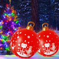 thumbnail image 3 of 60cm Inflatable Christmas Ball with Light Glow Giant Atmosphere Ball Home Garden, 3 of 8