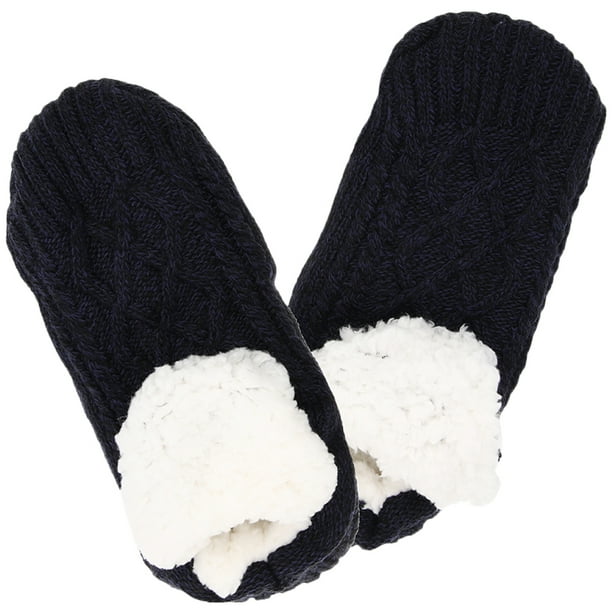 1 par de calcetines antideslizantes para mujer, cálidos y de felpa para el suelo, para invierno