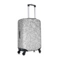 thumbnail image 3 of Uemuo Silver Mosaic Printed Washable Luggage Cover - Fashion Suitcase Protector Fits 18-32 Inch Luggage -Small, 3 of 9