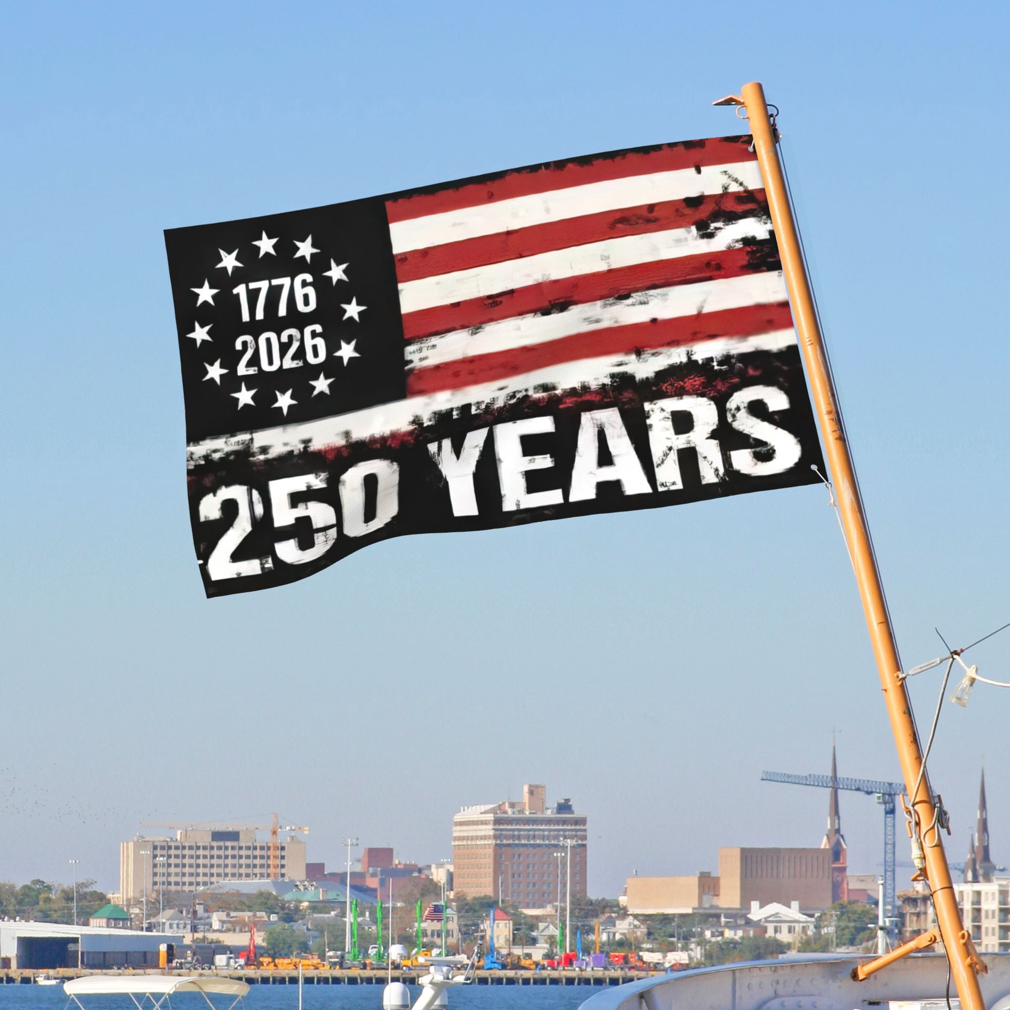 USA 250th Anniversary Flag Double-Sided 4x6 Ft American Independence 1776–2026 Celebration Flag 250 Years Birthday Patriotic Banner for Indoor Outdoor Decor