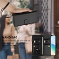 thumbnail image 2 of for iPhone 14 Flip Wallet Case, PU Leather Protective Rugged Cover with Credit Card Slots Zipper Pocket, Shock-Absorbent Kickstand Magnetic Closure Lanyard & Shoulder Strap, Black, 2 of 10