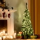 thumbnail image 3 of Árbol de Navidad Nevado Costway 1,35m con 226 Ramas Base Sólida de Metal y 150 Luces LED, 3 of 7