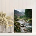 thumbnail image 2 of Mountain River Landscape Canvas Print Wall Art for Living Room Bedroom Office Entryway Dining Room Vacation Cabin Decor, 2 of 8