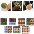 thumbnail image 6 of 16pc Christmas Balls 2.4'' Velvet Cloth Plush Balls Ornament Beige/Brown/White/Blue/Green For Christmas Party Decoration, 6 of 7