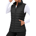 thumbnail image 3 of Fantaslook Duck Down Womens Puffer Vest Packable Quilted Sleeveless Zip Up Coat Water-Resistant Winter Outerwear with Pockets, 3 of 9