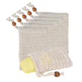 thumbnail image 1 of Paquete de 5 bolsas exfoliantes de jabón, bolsa de jabón de malla de sisal hecha a mano con cordón para uso en baño y ducha Ormromra CDWJ057, 1 of 6