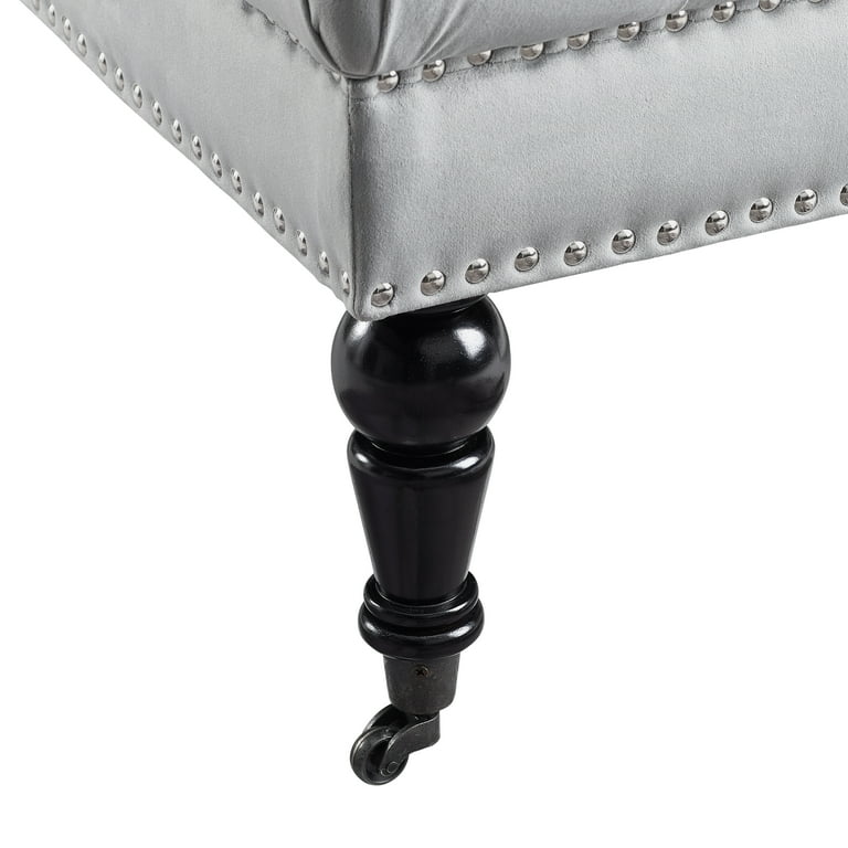 Linon isabelle 2024 tufted ottoman