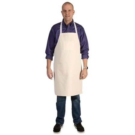 UPC: 0021196052376 | Creativity Street Full Length Adult Cotton Apron Tan 34 x 24 1 Piece (PACAC5237)