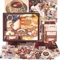 thumbnail image 1 of Scrapbooking Kit, , Perfect for -Scrapbooking Materials, Planner DIY Art Crafts Coffee Bazaar, 1 of 6