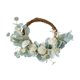 thumbnail image 4 of Corona de flores artificiales de rosas para primavera y verano, corona floral para puerta de entrada, ventana, porche, chimenea, puerta de granja, 4 of 8