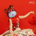 thumbnail image 1 of BELOVING Enfants Dessin Animé Chinese Dragon Halloween 2024 Nouvel An Couvre-Visage pour Rouge, 1 of 10