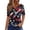 Blue3, variant on Patriotic Shirts for Women Red White Blue Graphic V Neck Tshirt Casual Comfortable Summer Top 4th of July Clothes