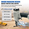 thumbnail image 2 of Woodpecker V1015 Pneumatic Picture Frame V Nailer Kit with 5/16'' V Nails × 4,000PCS, 2 of 5