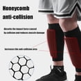 thumbnail image 6 of Shin Guards Socks Protective, Football Soccer Leg Sleeves with Shock Absorption Cushion, Breathable Anti-Collision Compression for Sports Running, 6 of 6