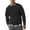 Black, variant on ZUKMRJPC Men's Crewneck Sweatshirt Casual Loose Fit Fleece Lined Pullover Workout T-Shirts Lightweight Long Sleeve Athletic Tops
