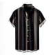 thumbnail image 1 of Camisas s Para Hombre Manga Larga Camisas casuales para hombre Camisas de playa con botones de manga corta Camisas de verano tropical (Black, L), 1 of 3